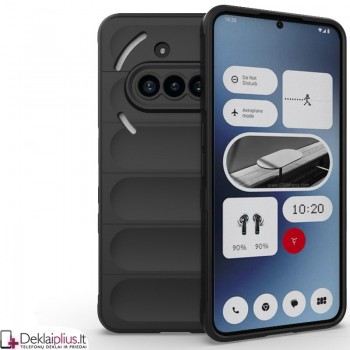 Magic Shield guminis dėklas su kameros apsauga - juodas (Nothing Phone 3A) Magic Shield guminis dėklas su kameros apsauga - juodas (Nothing Phone 3A)